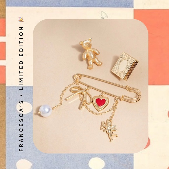 🆕 limited edition set of 3 brooch set pins - Picture 1 of 7